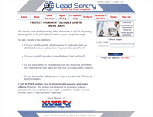 Tablet Screenshot of leadsentry.com
